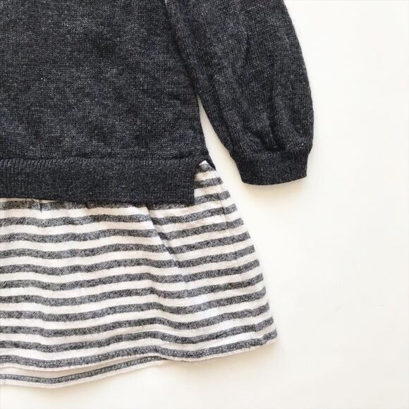 ZARA light knit/stripe mix dress EUC 18-24 months - Picture 3 of 5